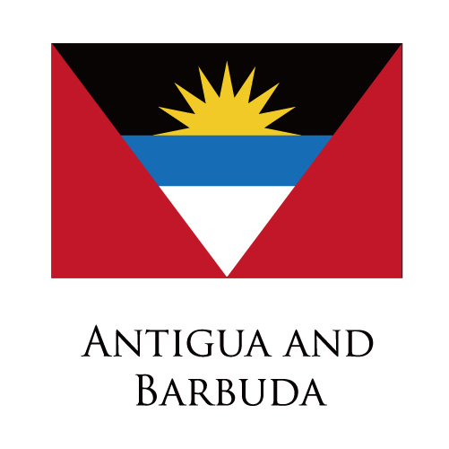 Antigua And Barbuda flag logo cricut iron on